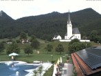 Archiv Foto Webcam Kreuth: Kirche und Freibad 07:00