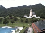 Archiv Foto Webcam Kreuth: Kirche und Freibad 11:00