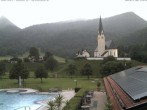 Archiv Foto Webcam Kreuth: Kirche und Freibad 19:00