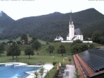 Archiv Foto Webcam Kreuth: Kirche und Freibad 06:00