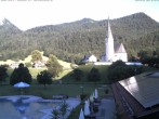 Archiv Foto Webcam Kreuth: Kirche und Freibad 07:00