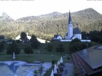 Archiv Foto Webcam Kreuth: Kirche und Freibad 06:00