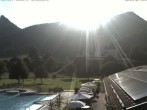 Archiv Foto Webcam Kreuth: Kirche und Freibad 17:00