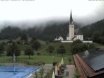 Archiv Foto Webcam Kreuth: Kirche und Freibad 09:00