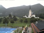 Archiv Foto Webcam Kreuth: Kirche und Freibad 08:00