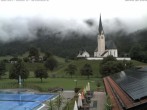 Archiv Foto Webcam Kreuth: Kirche und Freibad 10:00