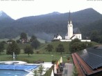 Archiv Foto Webcam Kreuth: Kirche und Freibad 05:00
