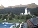 Archiv Foto Webcam Kreuth: Kirche und Freibad 06:00