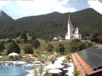 Archiv Foto Webcam Kreuth: Kirche und Freibad 11:00