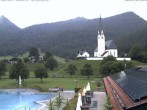 Archiv Foto Webcam Kreuth: Kirche und Freibad 06:00