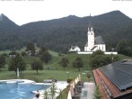 Archiv Foto Webcam Kreuth: Kirche und Freibad 06:00
