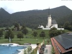 Archiv Foto Webcam Kreuth: Kirche und Freibad 07:00