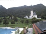 Archiv Foto Webcam Kreuth: Kirche und Freibad 07:00