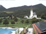 Archiv Foto Webcam Kreuth: Kirche und Freibad 09:00