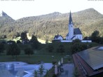 Archiv Foto Webcam Kreuth: Kirche und Freibad 07:00