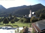 Archiv Foto Webcam Kreuth: Kirche und Freibad 15:00