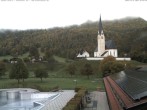 Archiv Foto Webcam Kreuth: Kirche und Freibad 07:00