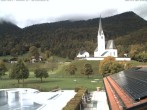 Archiv Foto Webcam Kreuth: Kirche und Freibad 09:00