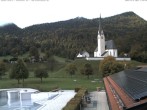 Archiv Foto Webcam Kreuth: Kirche und Freibad 11:00