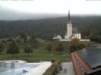Archiv Foto Webcam Kreuth: Kirche und Freibad 17:00