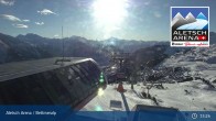 Archived image Webcam Bettmeralp: Bergstation Wurzenbord 14:00