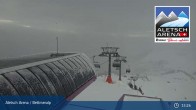 Archived image Webcam Bettmeralp: Bergstation Wurzenbord 14:00