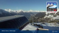 Archived image Webcam Bettmeralp: Bergstation Wurzenbord 07:00