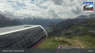 Archived image Webcam Bettmeralp: Bergstation Wurzenbord 12:00