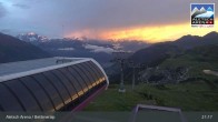 Archived image Webcam Bettmeralp: Bergstation Wurzenbord 00:00