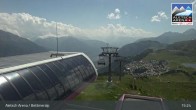 Archived image Webcam Bettmeralp: Bergstation Wurzenbord 14:00