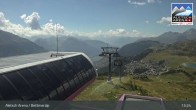 Archived image Webcam Bettmeralp: Bergstation Wurzenbord 12:00