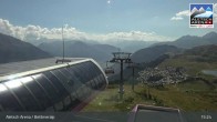 Archived image Webcam Bettmeralp: Bergstation Wurzenbord 14:00