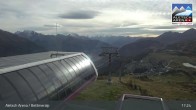 Archived image Webcam Bettmeralp: Bergstation Wurzenbord 16:00