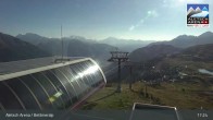 Archived image Webcam Bettmeralp: Bergstation Wurzenbord 16:00