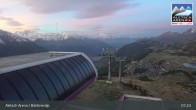 Archiv Foto Webcam Bettmeralp - Bergstation Wurzenbord 01:00