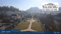 Archiv Foto Webcam Salzburg: Schloss Mirabell 10:00