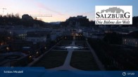 Archived image Webcam Salzburg: Mirabell Palace 06:00