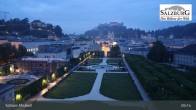 Archiv Foto Webcam Salzburg: Schloss Mirabell 04:00