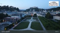 Archived image Webcam Salzburg: Mirabell Palace 04:00