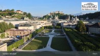 Archived image Webcam Salzburg: Mirabell Palace 18:00