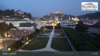 Archived image Webcam Salzburg: Mirabell Palace 20:00