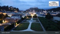 Archiv Foto Webcam Salzburg: Schloss Mirabell 23:00