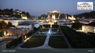Archiv Foto Webcam Salzburg: Schloss Mirabell 20:00