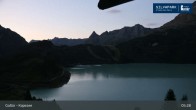 Archiv Foto Webcam Stausee Kops in Galtür 04:00