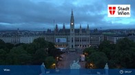 Archived image Webcam Vienna - Burgtheater 23:00