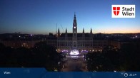 Archived image Webcam Vienna - Burgtheater 20:00