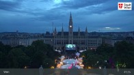 Archived image Webcam Vienna - Burgtheater 20:00
