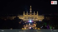 Archiv Foto Webcam Wiener Burgtheater 20:00