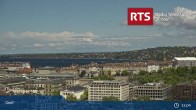 Archiv Foto Webcam Genfer - RTS Hochhaus 14:00