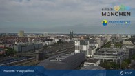 Archiv Foto Webcam München: Livestream am Hauptbahnhof 08:00